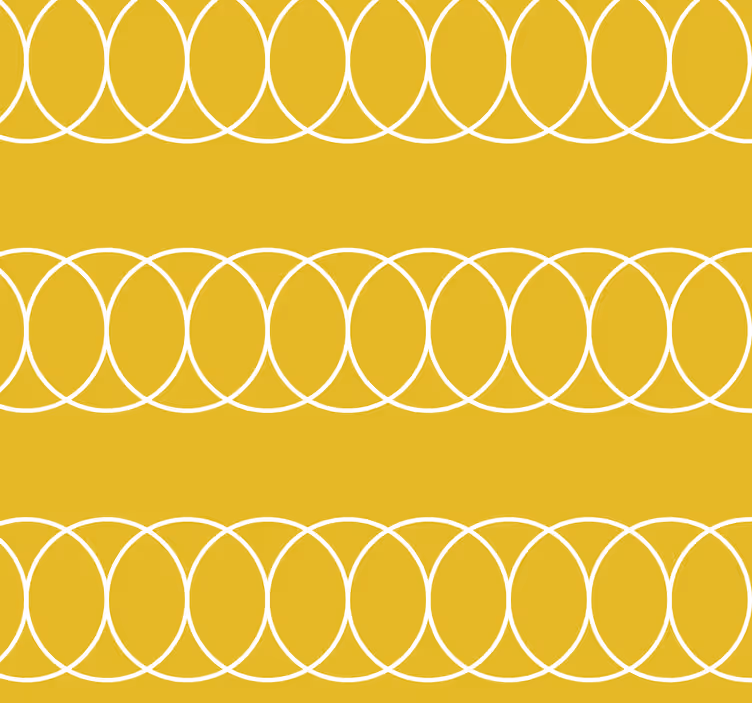 Store enrouleur cuisine motif de cercles jaunes - TenStickers