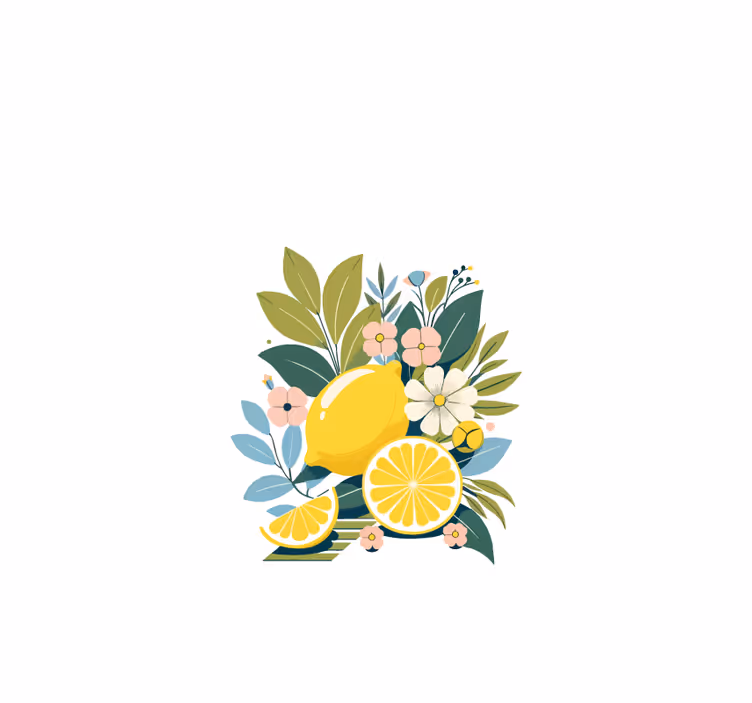Store enrouleur cuisine citrons artistiques - TenStickers