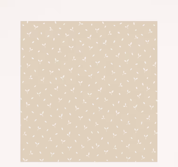 Store enrouleur chambre enfant motif de feuilles beiges - TenStickers