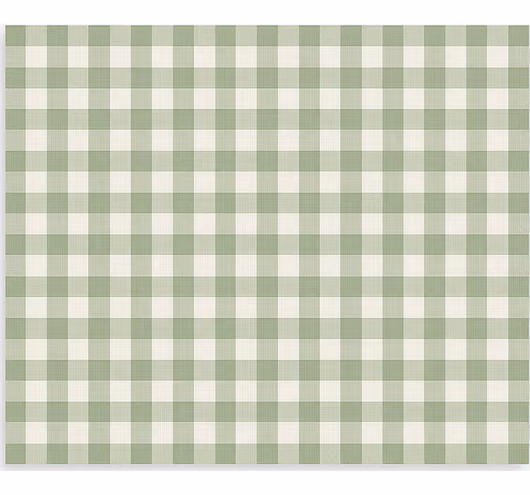Store enrouleur cuisine motif de tissu vert - TenStickers