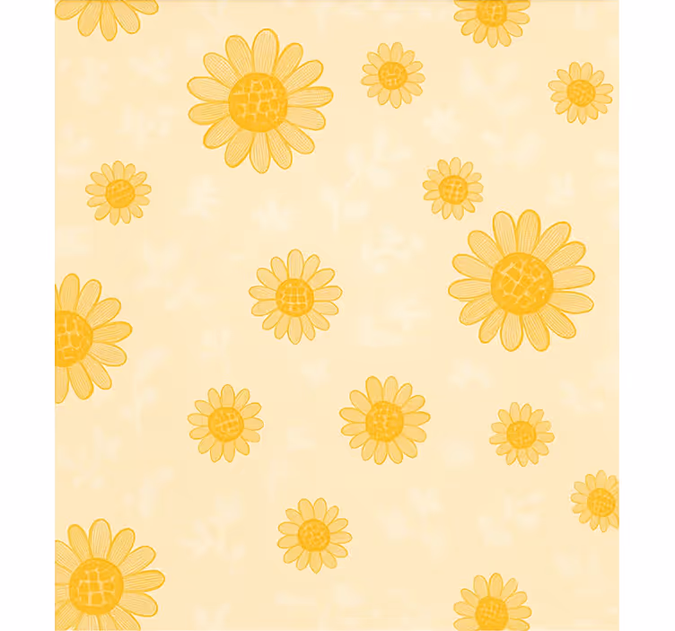 Store enrouleur chambre enfant motif tournesol jaune - TenStickers