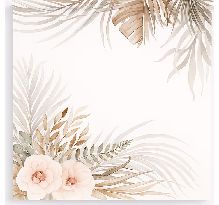 Store enrouleur chambre enfant motif floral bohème - TenStickers