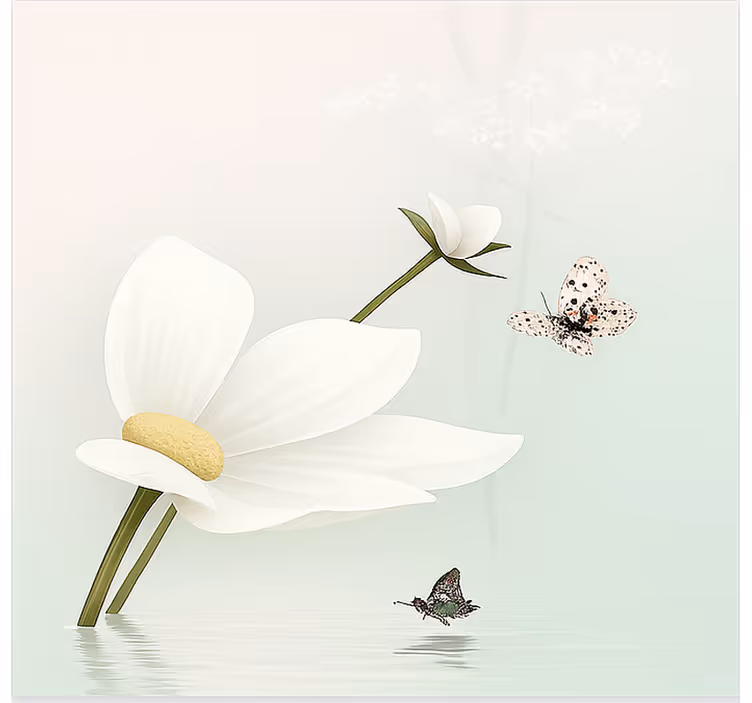 Store enrouleur cuisine reflets éthérés de marguerites - TenStickers