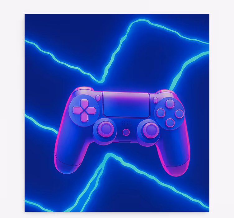 Store enrouleur geek contrôleur 3d neon x - TenStickers