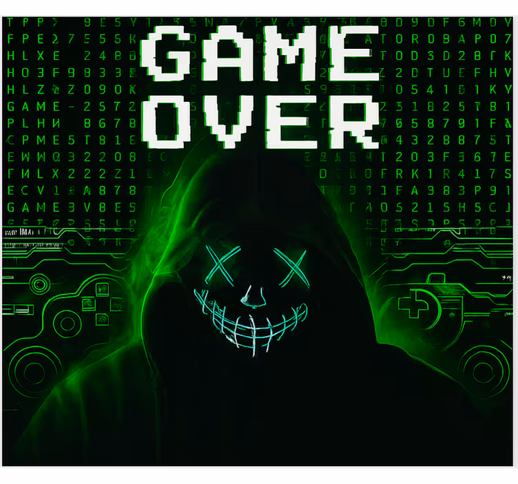 Store enrouleur geek game over piraté masqué - TenStickers