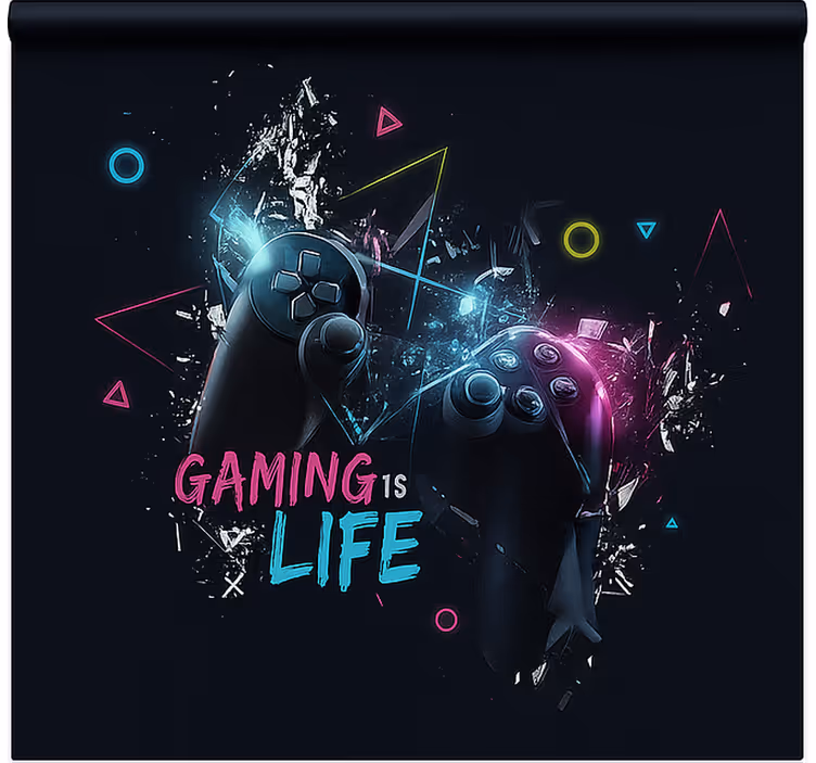 Store enrouleur geek le jeu c'est la vie - TenStickers