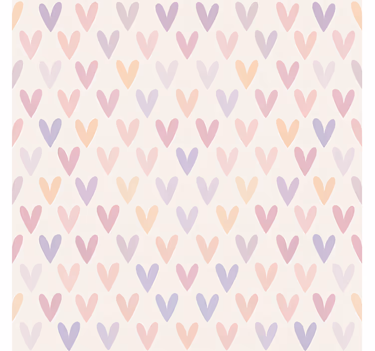 Store enrouleur chambre ado motif coeur pastel - TenStickers