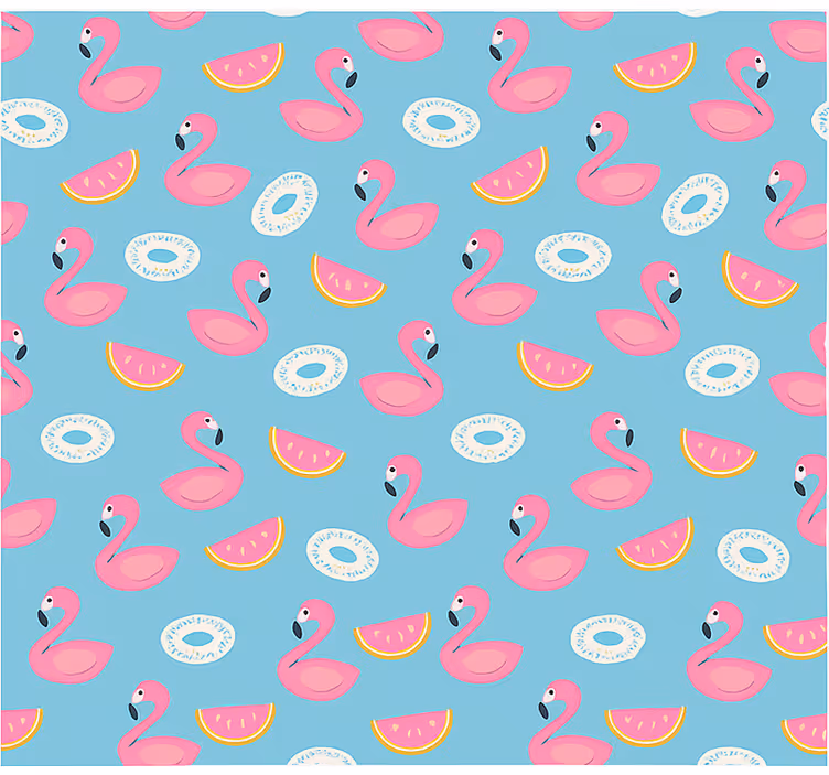 Store enrouleur chambre ado pastèque et flamants roses - TenStickers