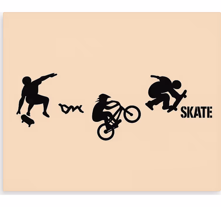 Store enrouleur chambre ado sport de skate bmx - TenStickers