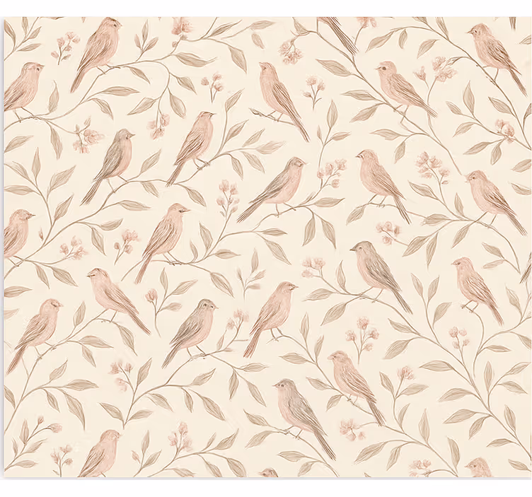 Store enrouleur chambre ado sentier ornithologique vintage - TenStickers