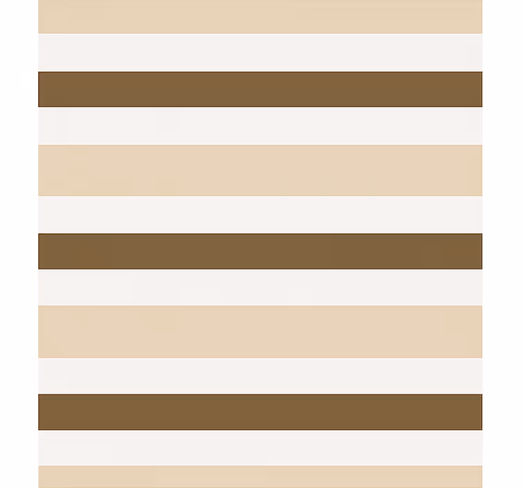 Store enrouleur salle à manger motif à rayures marron beige - TenStickers