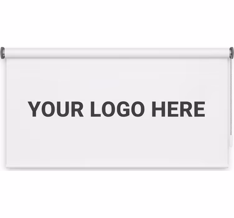 Store enrouleur bureaux avec logo d'entreprise personnalisé - TenStickers