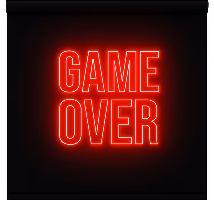 Store enrouleur phrases game over - TenStickers