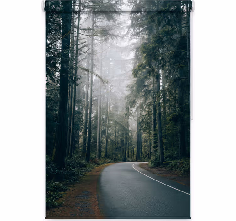 Store enrouleur arbre route des pins brumeux - TenStickers