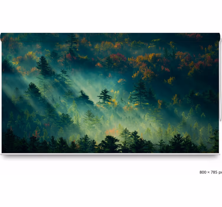 Store enrouleur arbre forêt mystérieuse - TenStickers