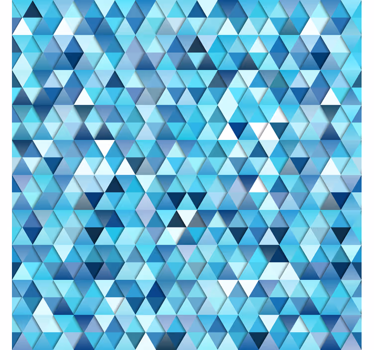 Store enrouleur salle de bain motif mosaïque triangulaire - TenStickers