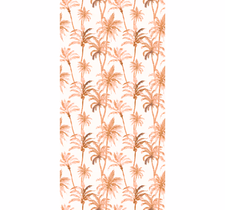 Store enrouleur salle de bain silhouettes de palmiers - TenStickers