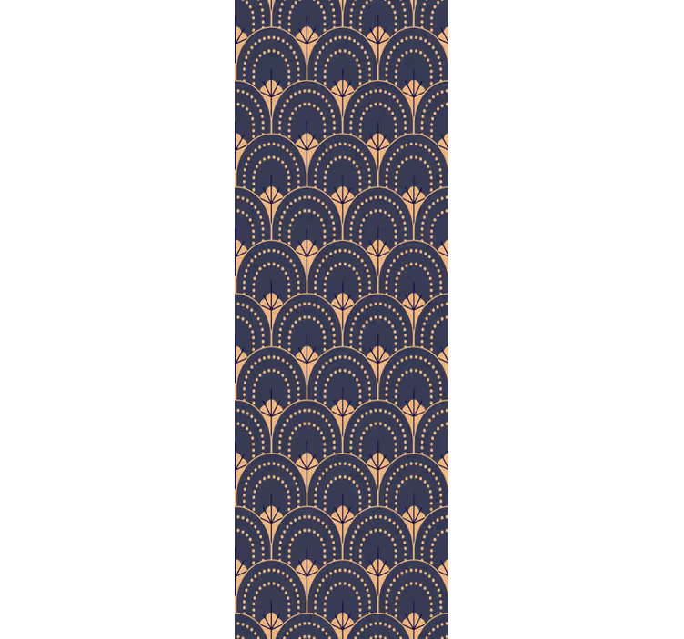 Store enrouleur bureau motif éventail orné - TenStickers