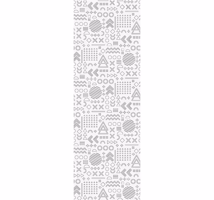 Store enrouleur bureau motifs géométriques esquissés - TenStickers