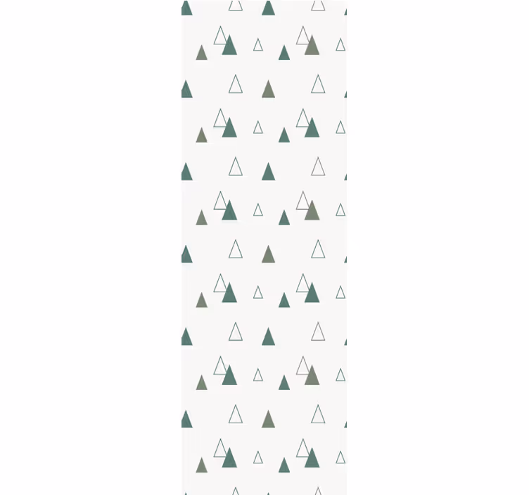 Store enrouleur bureau triangles couleurs nature - TenStickers