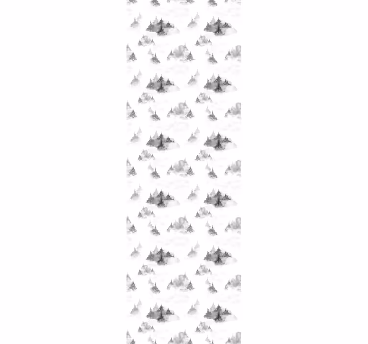 Store enrouleur bureau silhouette de forêt sombre - TenStickers