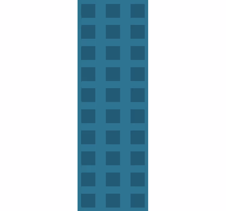 Store enrouleur bureau motif bleu à carreaux - TenStickers