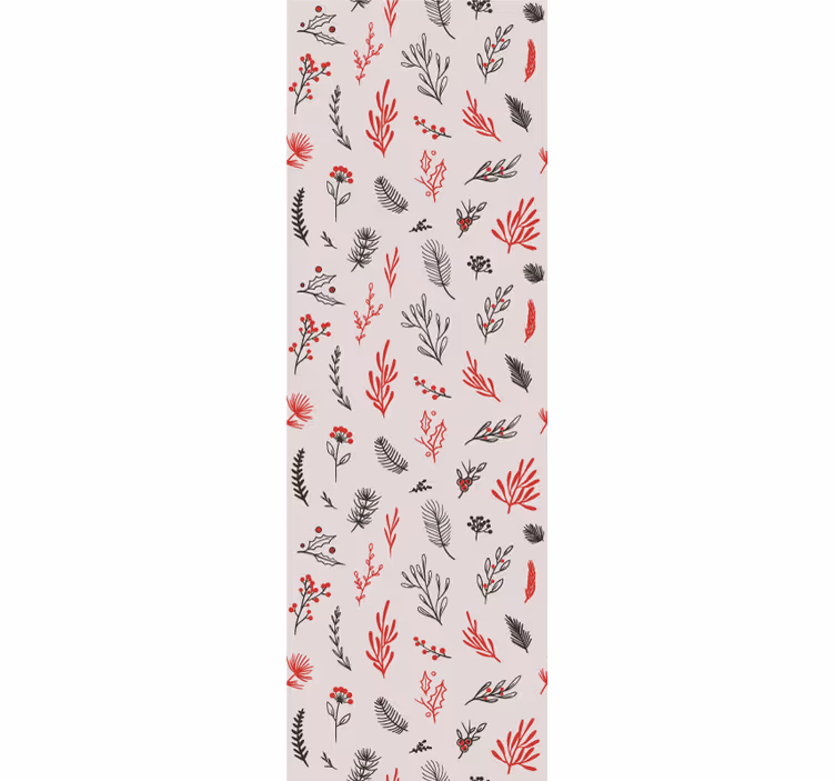 Store enrouleur cuisine motifs botaniques roses - TenStickers