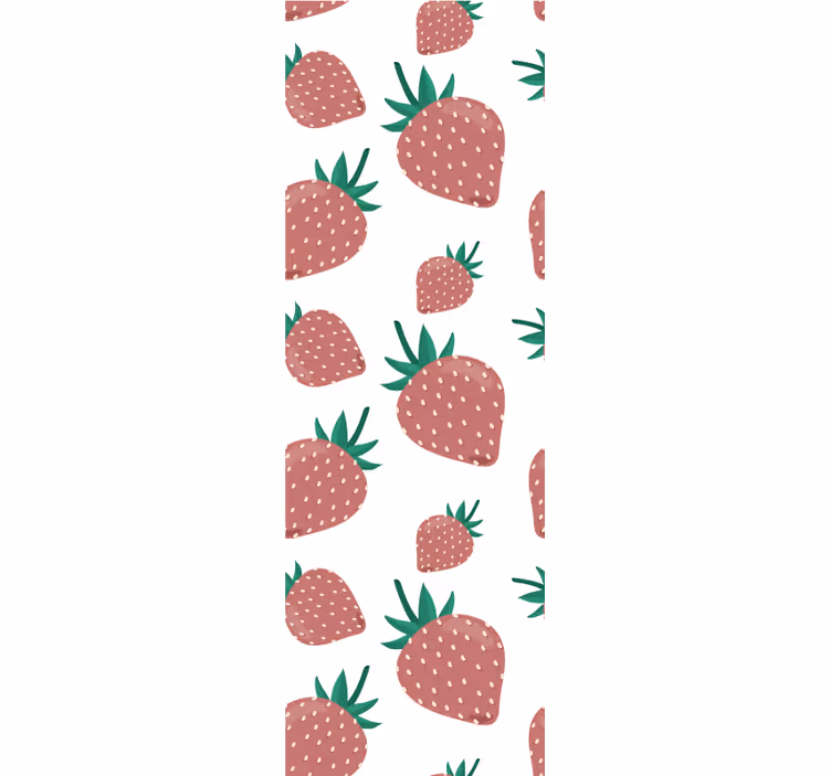 Store enrouleur cuisine motif fraises - TenStickers