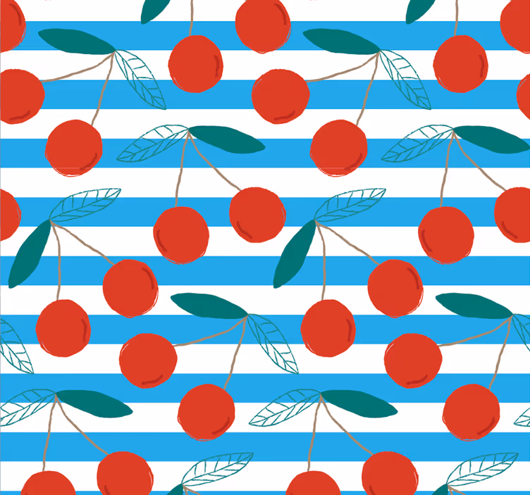 Store enrouleur cuisine motif fruits abstrait - TenStickers