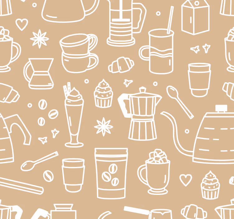 Store enrouleur cuisine motif café ensemble - TenStickers