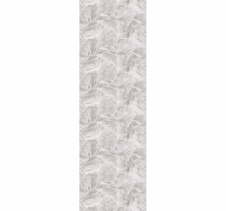 Store enrouleur cuisine motif hexagonal marbre doré - TenStickers
