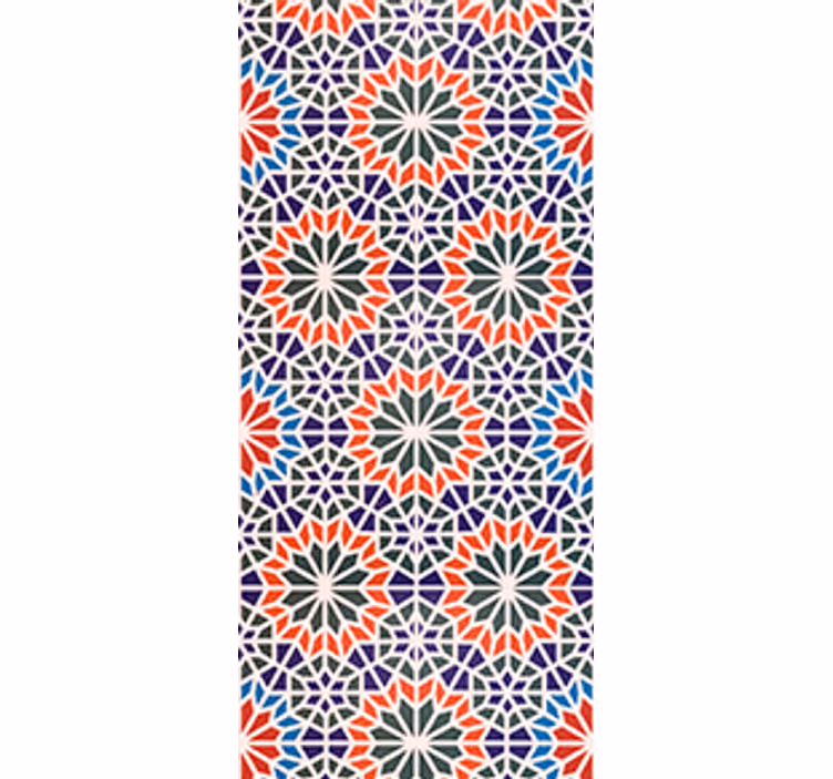 Store enrouleur cuisine carreaux colorés et stylés - TenStickers
