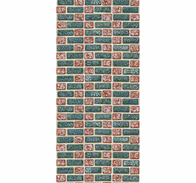 Store enrouleur cuisine carreaux en brique simples - TenStickers