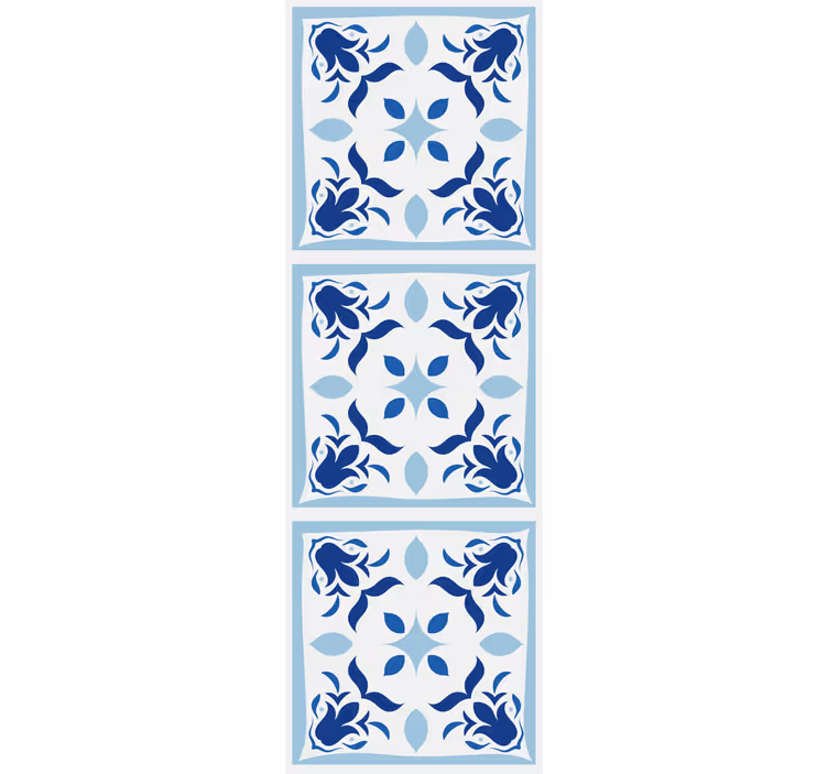 Store enrouleur cuisine motifs floraux portugais - TenStickers