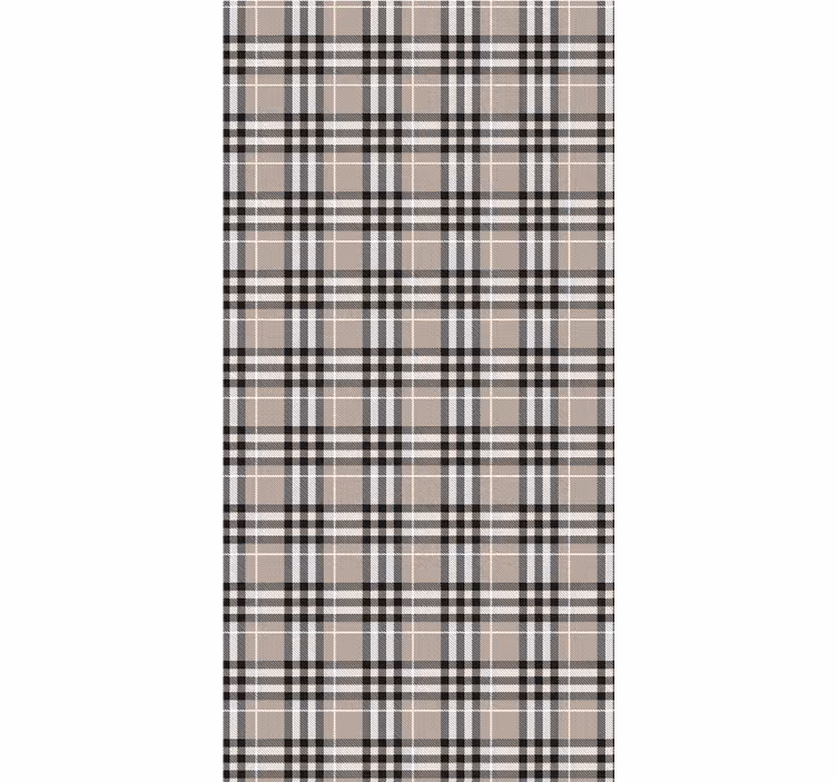 Store enrouleur cuisine motif tartan écossais gris - TenStickers