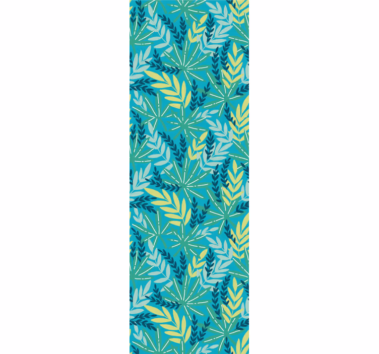 Store enrouleur cuisine motif tropical bleu - TenStickers