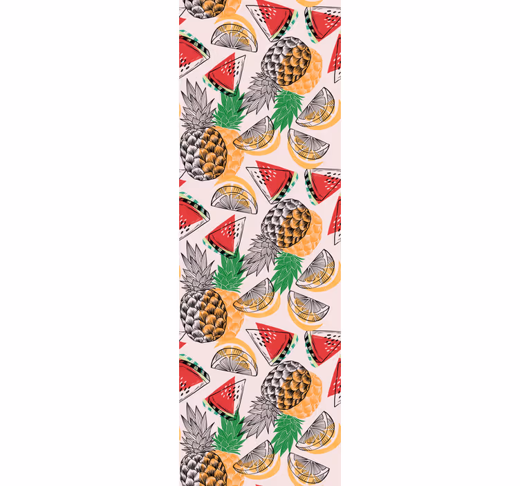 Store enrouleur cuisine imprimé ananas été - TenStickers