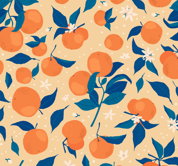 Store enrouleur cuisine motif oranges - TenStickers