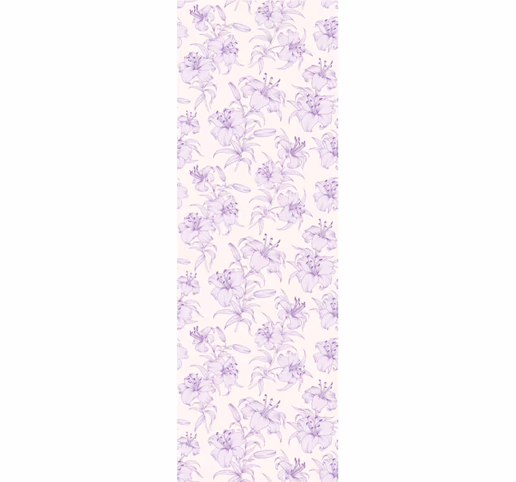 Store enrouleur salle à manger design fleurs épanouies - TenStickers