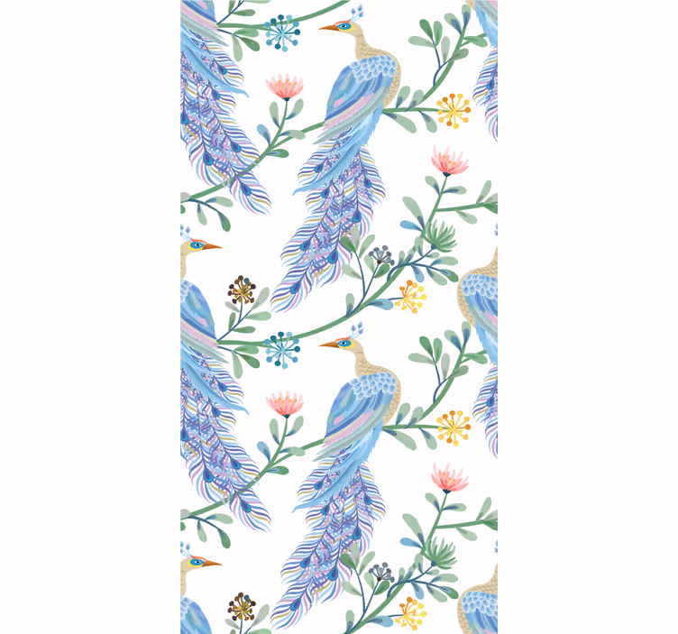 Store enrouleur salle à manger oiseaux au paradis - TenStickers
