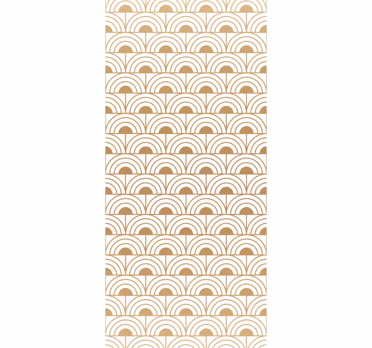 Store enrouleur salle à manger motif arc doré dégradé - TenStickers