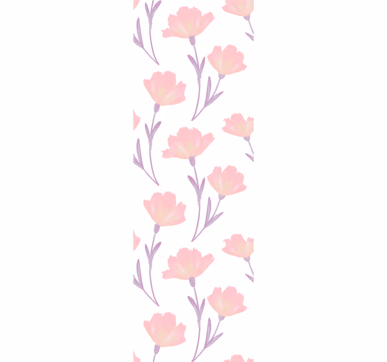 Store enrouleur salle à manger fleurs sauvages aquarelle - TenStickers