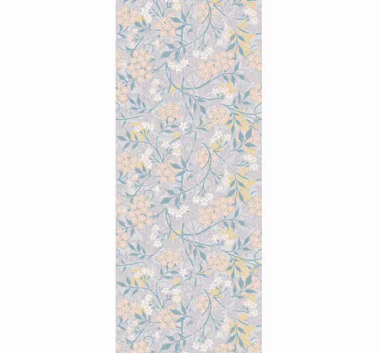 Store enrouleur salle à manger motif floral 80's élégant - TenStickers
