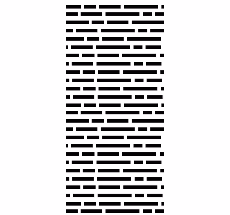 Store enrouleur salle à manger rectangles noir et blanc - TenStickers
