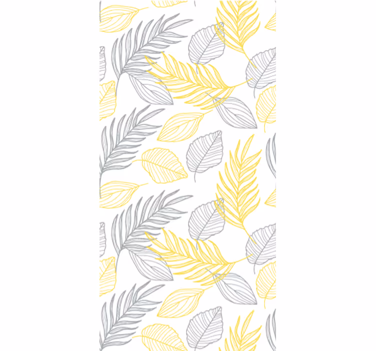 Store enrouleur salle à manger feuilles pantone - TenStickers