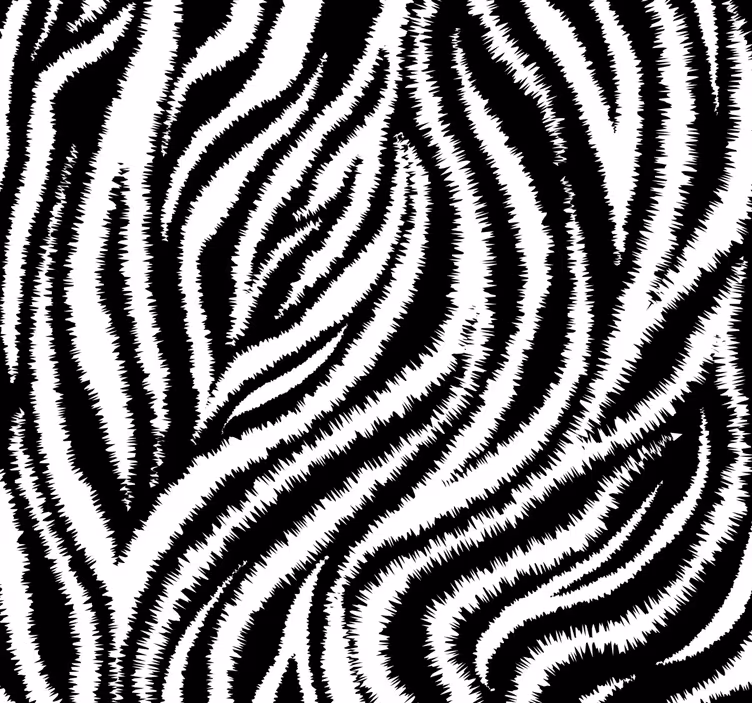 Store enrouleur salle à manger zèbre noir et blanc classique - TenStickers