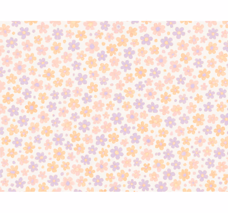 Store enrouleur chambre enfant fleurs pastel petites - TenStickers
