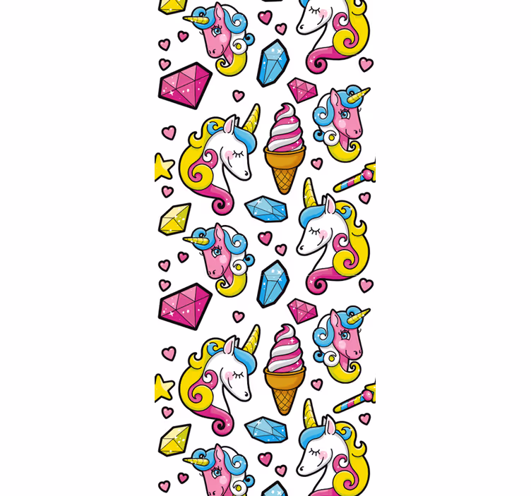 Store enrouleur chambre enfant motif licorne féerique - TenStickers