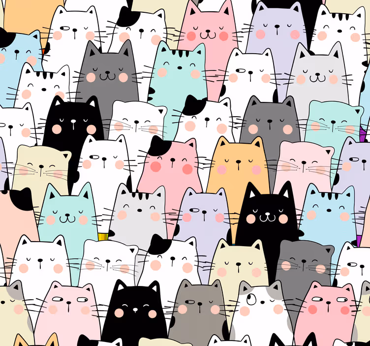 Store enrouleur chambre enfant chats - TenStickers