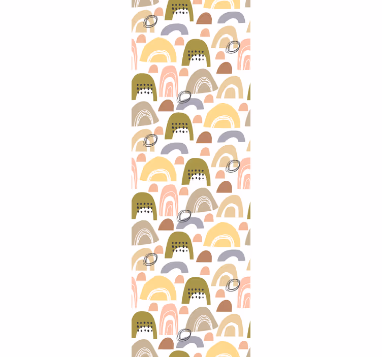 Store enrouleur chambre enfant motif arc-en-ciel nordique - TenStickers